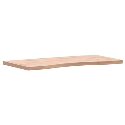 vidaXL skrivebordsplade 80x(36-40)x2,5 cm massivt bøgetræ