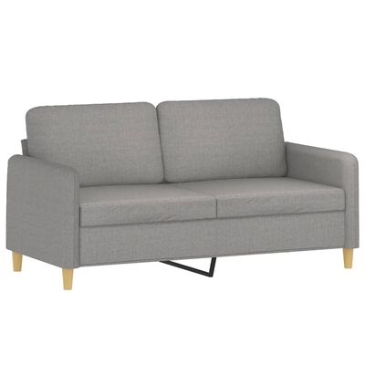 vidaXL 2-personers sofa 140 cm stof lysegrå