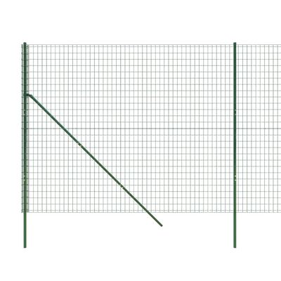 vidaXL trådhegn 1,8x25 m galvaniseret stål grøn