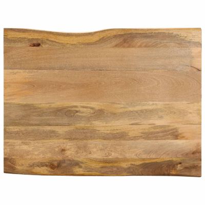 vidaXL bordplade 100x80x3,8 cm naturlig kant massivt mangotræ