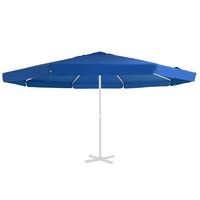 vidaXL udskiftningsdug til parasol 500 cm azurblå