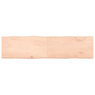 vidaXL bordplade 160x40x(2-4)cm naturlig kant ubehandlet massivt træ