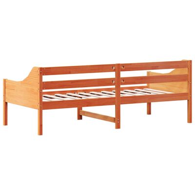 vidaXL daybed 100x200 cm massivt fyrretræ gyldenbrun