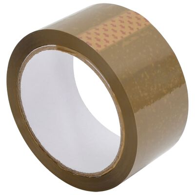 vidaXL pakketape 12 stk. 48 mm x 66 m brun