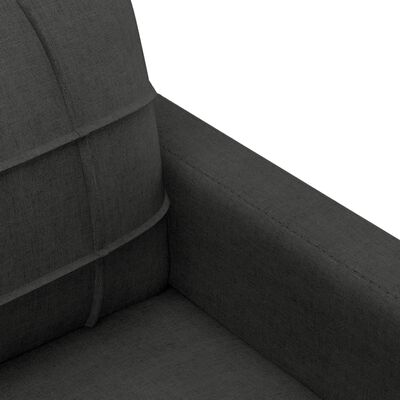 vidaXL 2-personers sofa 120 cm stof sort