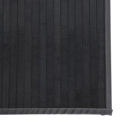 vidaXL gulvtæppe 60x300 cm rektangulær bambus grå