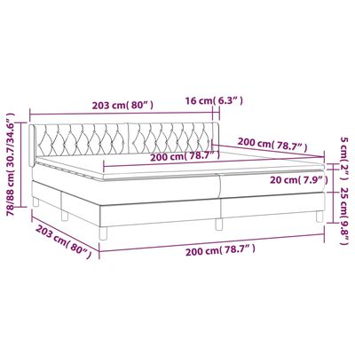 vidaXL kontinentalseng med madras 200x200 cm fløjl lyserød