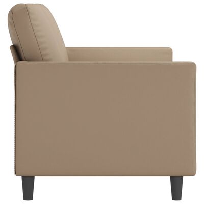 vidaXL 2-personers sofa 140 cm kunstlæder cappuccino