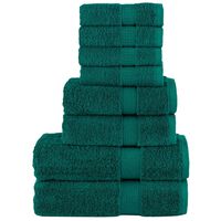 vidaXL håndklæder 8 stk. Premium 600 g/m2 100 % bomuld grøn