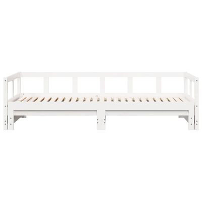 vidaXL daybed uden madras 80x200 cm massivt fyrretræ hvid