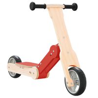 vidaXL 2-i-1 løbehjul til børn rød