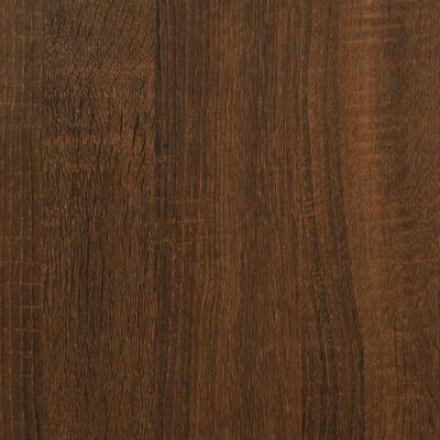 vidaXL skab 34,5x32,5x180 cm konstrueret træ brun egetræsfarve