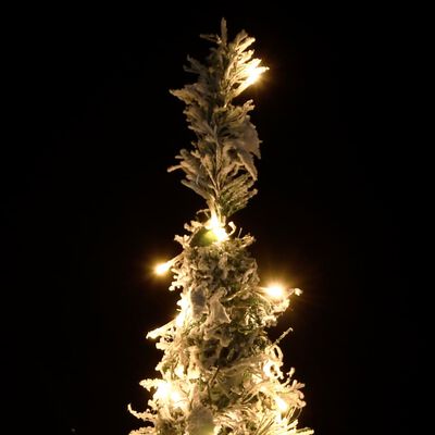 vidaXL kunstigt juletræ med sne 150 LED'er 180 cm pop op-funktion