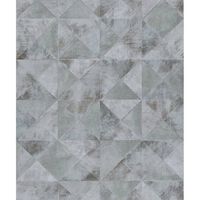 Noordwand tapet Topchic Graphic Shapes Facet metallisk grå