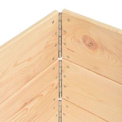 vidaXL pallekasser 3 stk. 50x150 cm massivt fyrretræ