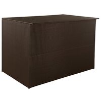 vidaXL udendørs opbevaringskasse 150x100x100 cm polyrattan brun