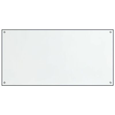 vidaXL stænkplader 2 stk. 80x50 cm hærdet glas gennemsigtig