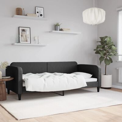 vidaXL daybed 90x200 cm stof sort