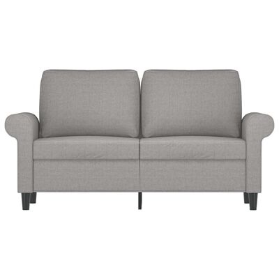 vidaXL 2-personers sofa 120 cm stof lysegrå