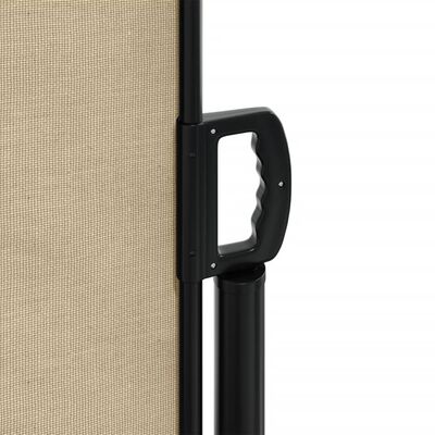 vidaXL sammenrullelig sidemarkise 220x500 cm beige