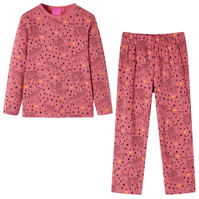 Pyjamas til børn str. 140 gammelrosa