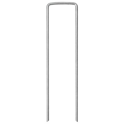 vidaXL jordpløkker 25 stk. U-facon 15x3,5 cm galvaniseret stål