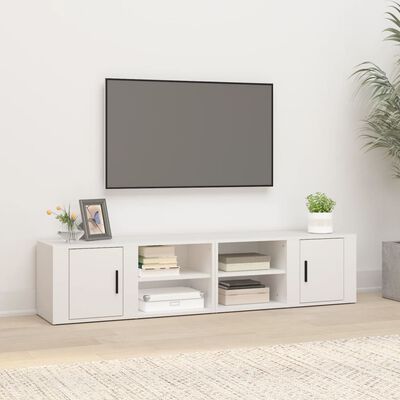 vidaXL tv-borde 2 stk. 80x31,5x36 cm konstrueret træ hvid