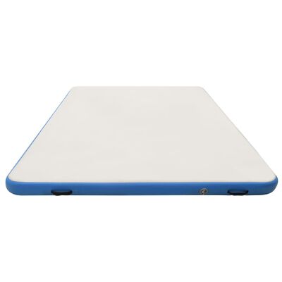vidaXL oppustelig platform 300x300x15 cm blå og hvid