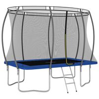 vidaXL trampolinsæt 274x183x76 cm 150 kg rektangulær