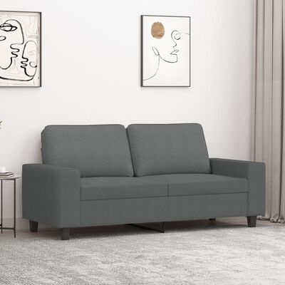 vidaXL 2-personers sofa 140 cm stof mørkegrå