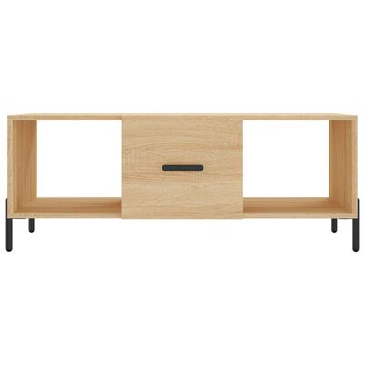 vidaXL sofabord 102x50x40 cm konstrueret træ sonoma-eg