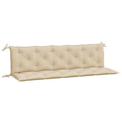 vidaXL hynde til havebænk 180x(50+50)x7 cm oxfordstof beige