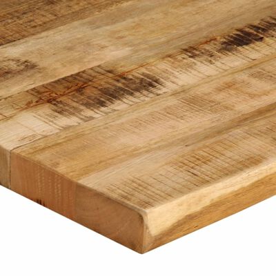 vidaXL bordplade 110x80x2,5 cm naturlig kant massivt ru mangotræ