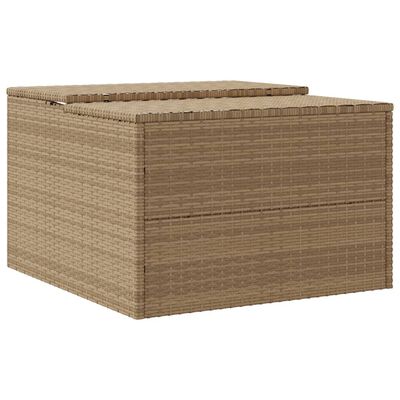 vidaXL garage til robotplæneklipper 86x90x52/57 cm polyrattan beige