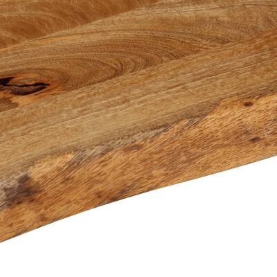 vidaXL bordplade 110x30x2,5 cm naturlig kant massivt mangotræ