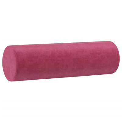 vidaXL pyntepuder 2 stk. Ø15x50 cm velour vinrød