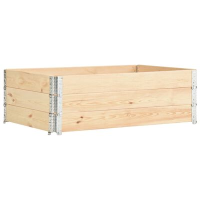 vidaXL pallekasser 3 stk. 50x150 cm massivt fyrretræ