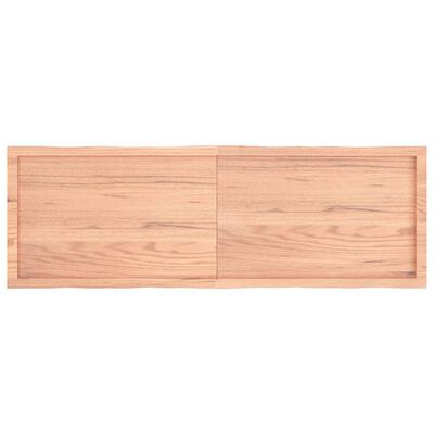 vidaXL bordplade 160x50x(2-4) cm naturlig kant behandlet træ lysebrun