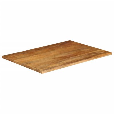 vidaXL bordplade 90x80x3,8 cm naturlig kant massivt mangotræ