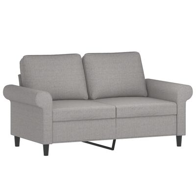 vidaXL 2-personers sofa 120 cm stof lysegrå