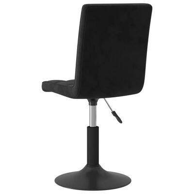vidaXL drejelige spisebordsstole 4 stk. fløjl sort