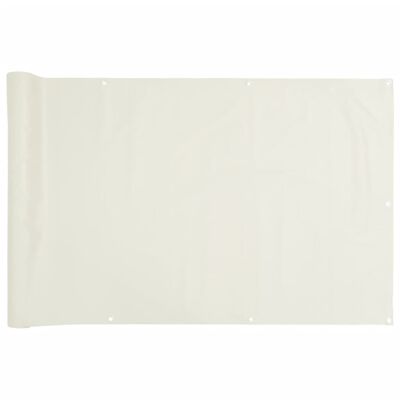 vidaXL altanafskærmning 600x120 cm PVC hvid