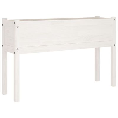 vidaXL plantekasser 2 stk. 110x31x70 cm massivt fyrretræ hvid