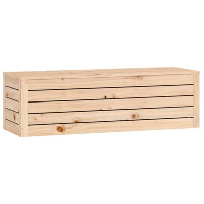 vidaXL opbevaringskasse 109x36,5x33 cm massivt fyrretræ