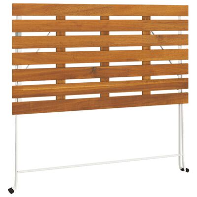 vidaXL foldbart bistrobord 100x54x71 cm massivt akacietræ og stål