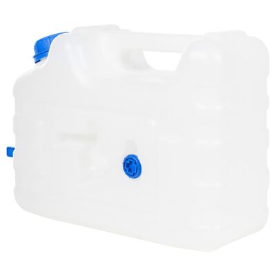 vidaXL vanddunk med tappehane 10 l plast transparent