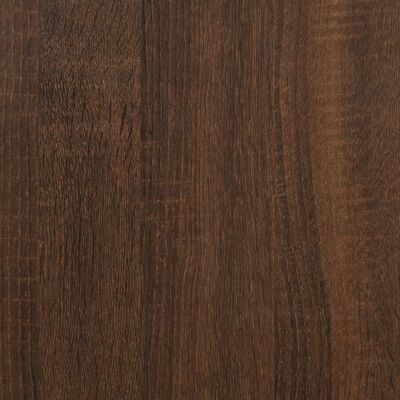 vidaXL sidebord 55x38x45 cm konstrueret træ brun egetræsfarve