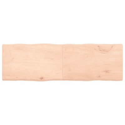 vidaXL bordplade 160x50x(2-4)cm naturlig kant ubehandlet massivt træ