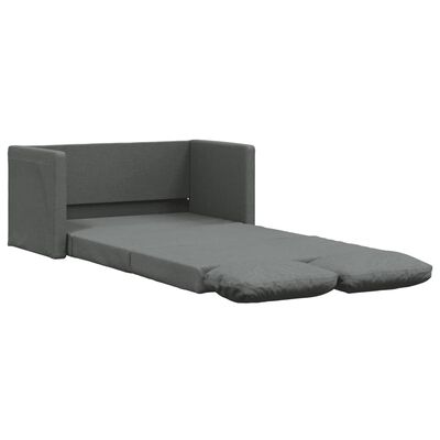 vidaXL 2-i-1 sovesofa 112x174x55 cm stof mørkegrå