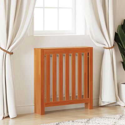 vidaXL radiatorskjuler 79,5x19x84 cm massivt fyrretræ gyldenbrun